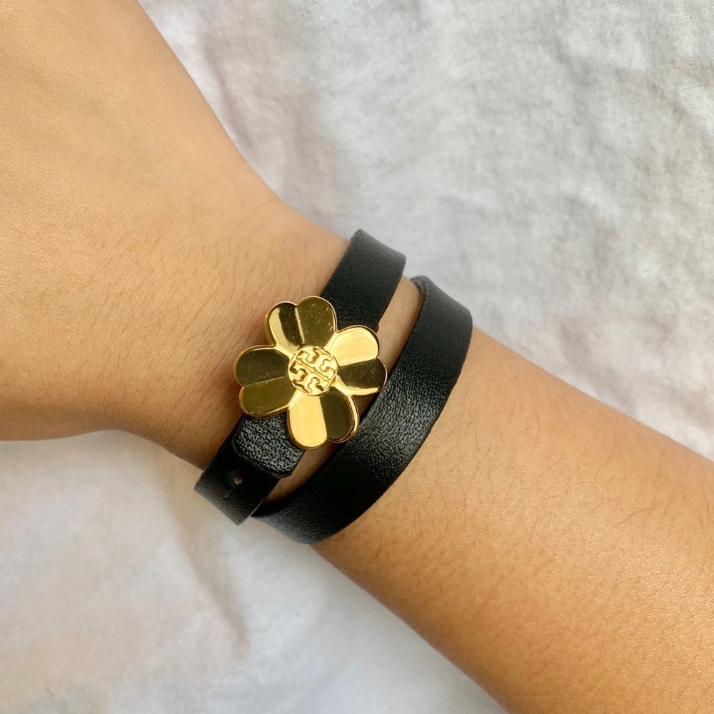 Tory Burch Shawn Clover Lucky Charm Bracelet